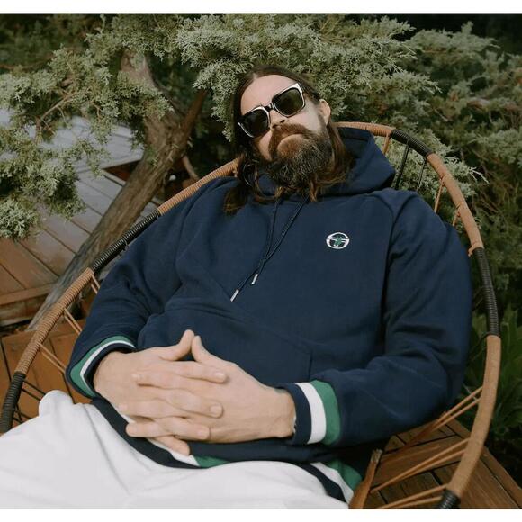 UNION X SERGIO TACCHINI BLUE HOODIE - Picture 1 of 8